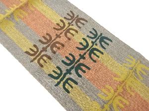 抽象模様織出し名古屋帯